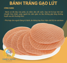 Bánh tráng gạo lứt Thiện Minh - 400gr