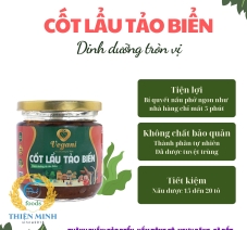 CỐT LẨU TẢO BIỂN ( CỐT LẨU CHAY)  Tặng 100 gr Bột sắn dây nguyên chất dưỡng sinh Thiện minh 