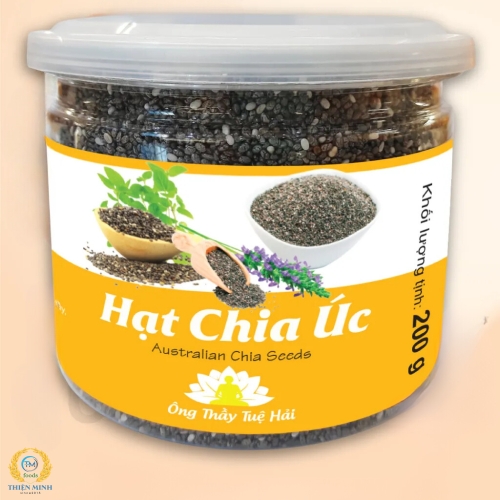 Hạt chia đen hữu cơ Bulk – Hũ 200gr