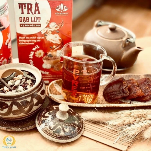 Trà gạo lứt xạ đen đậu đen 700gr 