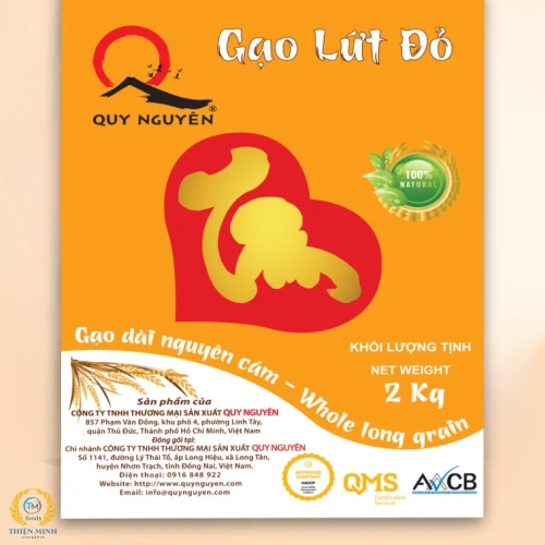 Gạo lứt đỏ (Gói 2 kg)
