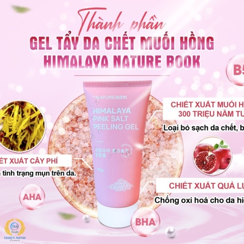 Tẩy da chết muối hồng Himalay Nature Book