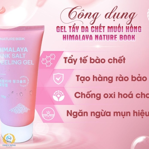 Tẩy da chết muối hồng Himalay Nature Book