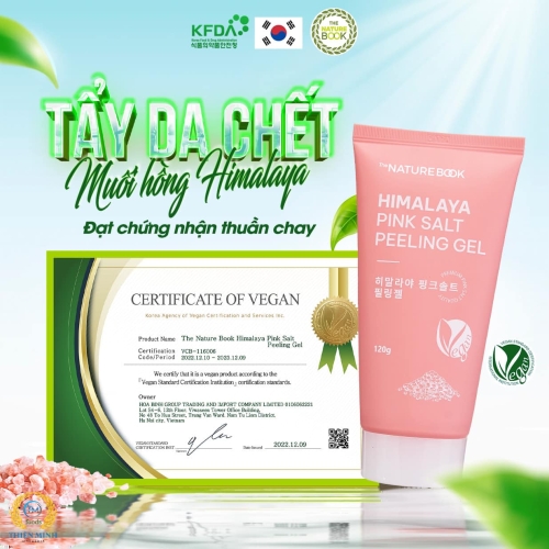 Tẩy da chết muối hồng Himalay Nature Book
