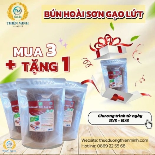 COMBO 3 TẶNG 1 (BÚN HOÀI SƠN GẠO LỨT)