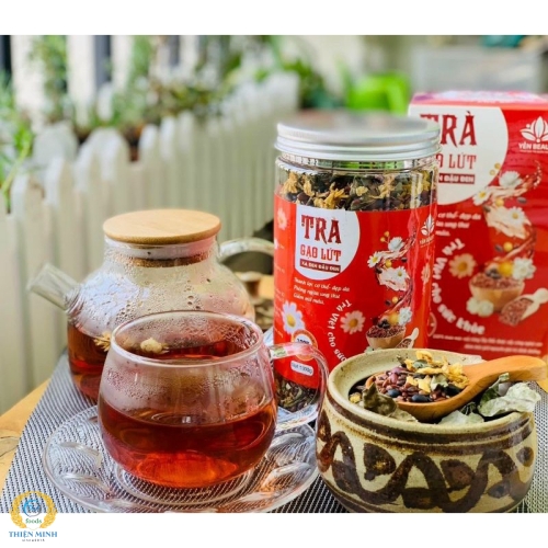 Trà gạo lứt xạ đen đậu đen 700gr 