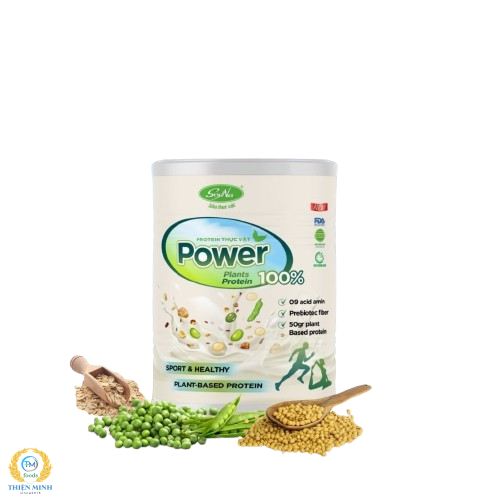 Thực phẩm bổ sung sữa Protein Power 100% từ thực vật cung cấp 9 acid amin thiết yếu