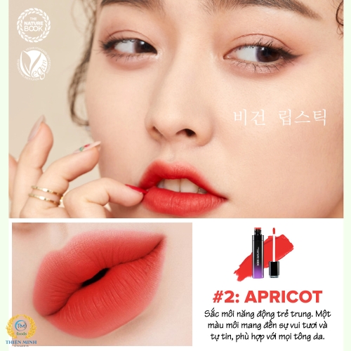 Son thuần chay Nature Book Soft Velvet Tint