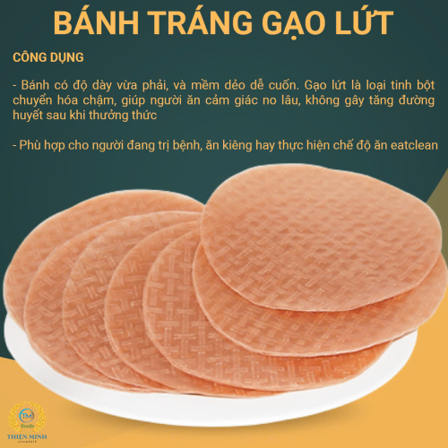 Bánh tráng gạo lứt Thiện Minh - 400gr