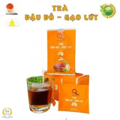 TRÀ ĐẬU ĐỎ & GẠO LỨT túi lọc 110gr (22 gói x 5gr)