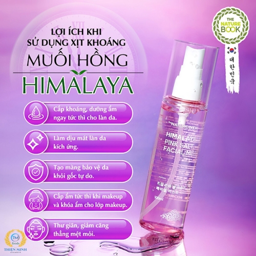 Xịt Khoáng Muối Hồng Himalaya Nature Book
