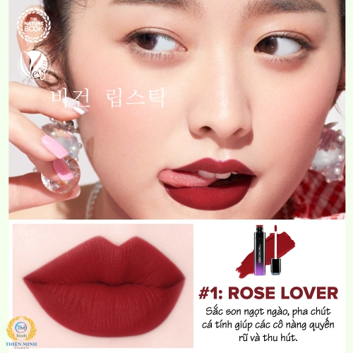 Son thuần chay Nature Book Soft Velvet Tint
