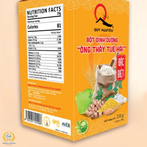 BỘT DINH DƯỠNG “ÔNG THẦY TUỆ HẢI” ĐẶC BIỆT  (hộp 220gr)