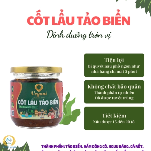 CỐT LẨU TẢO BIỂN ( CỐT LẨU CHAY)  Tặng 100 gr Bột sắn dây nguyên chất dưỡng sinh Thiện minh 