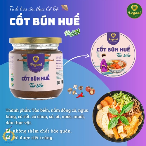 CỐT BÚN HUẾ TẢO BIỂN  (TẶNG 100GR TINH BỘT NGHỆ VÀNG NGUYÊN CHẤT THIỆN MINH)