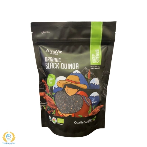 Hạt diêm mạch quinoa đen hữu cơ 500g
