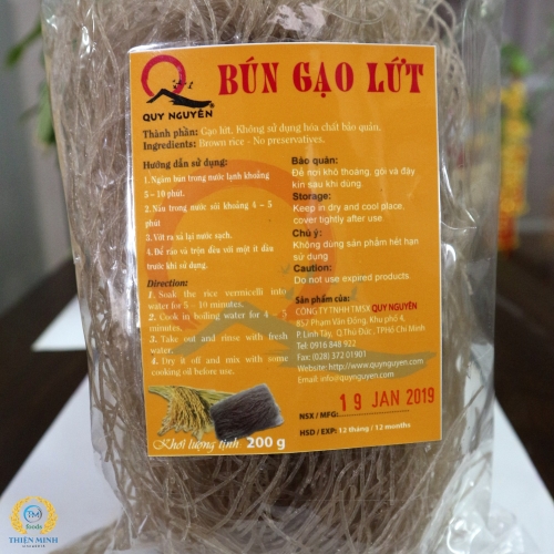 BÚN GẠO LỨT QUY NGUYÊN  - 200GR