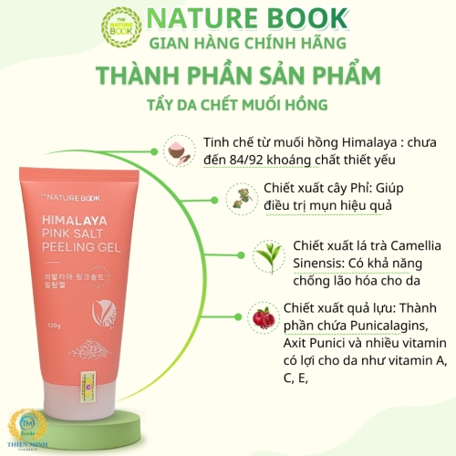 Tẩy da chết muối hồng Himalay Nature Book