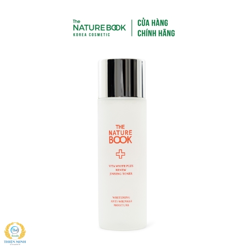 Nước hoa hồng dưỡng trắng hồng và tái tạo da Vita White Plus Renew Jinseng Toner