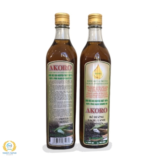 Dầu mè đen nguyên chất ép lạnh hữu cơ 500ml