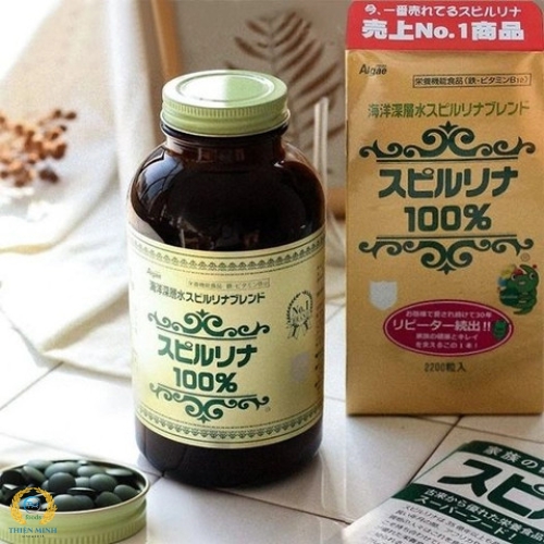  TẢO XOẮN SPIRULINA (CHÍNH HÃNG) NHẬT BẢN 2200 VIÊN