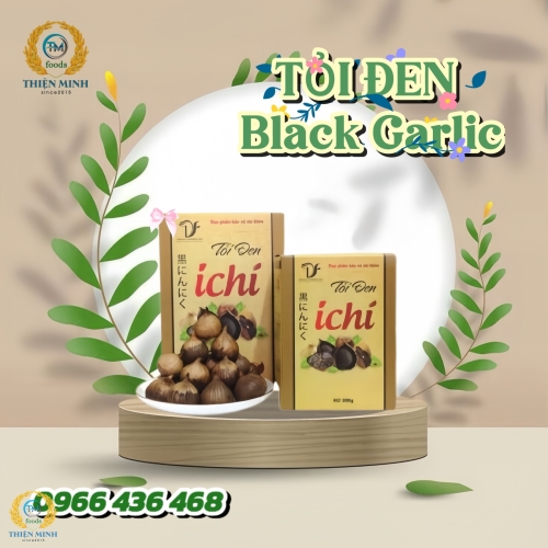 Tỏi đen Ichi Black Garlic - (Hàng chính hãng, có tem chống hàng giả)