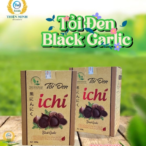 Tỏi đen Ichi Black Garlic - (Hàng chính hãng, có tem chống hàng giả)