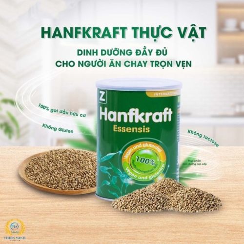  Bột protein gai dầu thuần chay Hanfkraft 400gr
