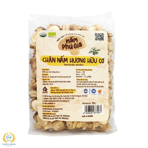 Chân nấm hương hữu cơ - 500gr