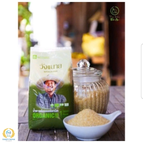 Đường mía thô mịn hữu cơ cao cấp Wangkanai Organic Thái Lan 800g 
